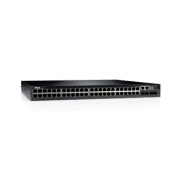 Dell Networking N3024P,L3,POE+,24x1GbE,2xCombo,2x10GbE SFP+Fixed Ports,Stacking,IO To PSU Air,1x715w