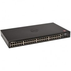 Dell Networking N2048, L2, 48x 1GbE + 2x 10GbE SFP+ Fixed Ports, Stacking, IO To PSU Airflow, AC