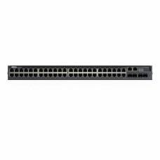 Dell Networking N3048P,L3,POE+,48x1GbE,2xCombo,2x10GbE SFP+Fixed Ports,Stacking,IO To PSU Air,1x1100