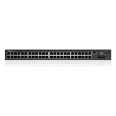 Dell EMC Switch N1148P-ON, L2, 48 ports RJ45 1GbE, 24 ports PoE/PoE+, 4 ports SFP+ 10GbE, Stacking