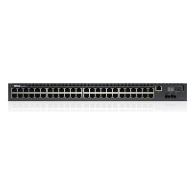 Dell EMC Switch N1148P-ON, L2, 48 ports RJ45 1GbE, 24 ports PoE/PoE+, 4 ports SFP+ 10GbE, Stacking